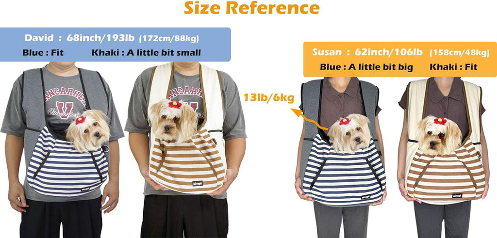 Dog Sling Carrier – Comfortable, Secure & Travel-Ready Front Sling for Small Pets