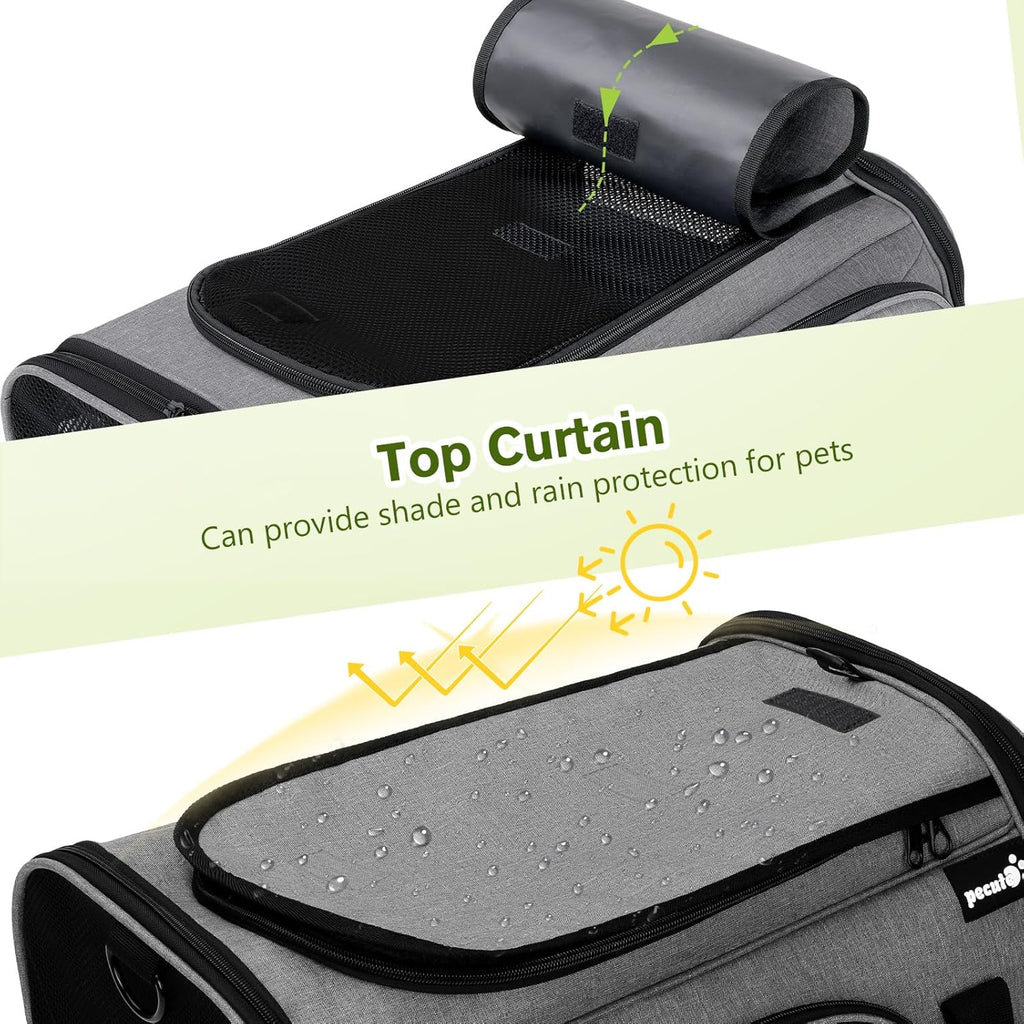 Expandable Extra-Large Pet Carrier Bag – Comfortable, Foldable & Travel-Ready