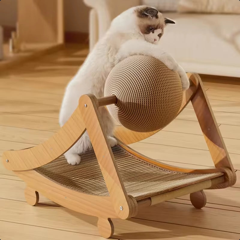 Vertical Sisal Cat Scratcher with Bed