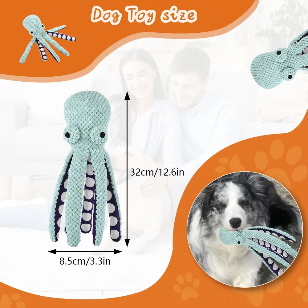 Squeaky Octopus Dog Toy