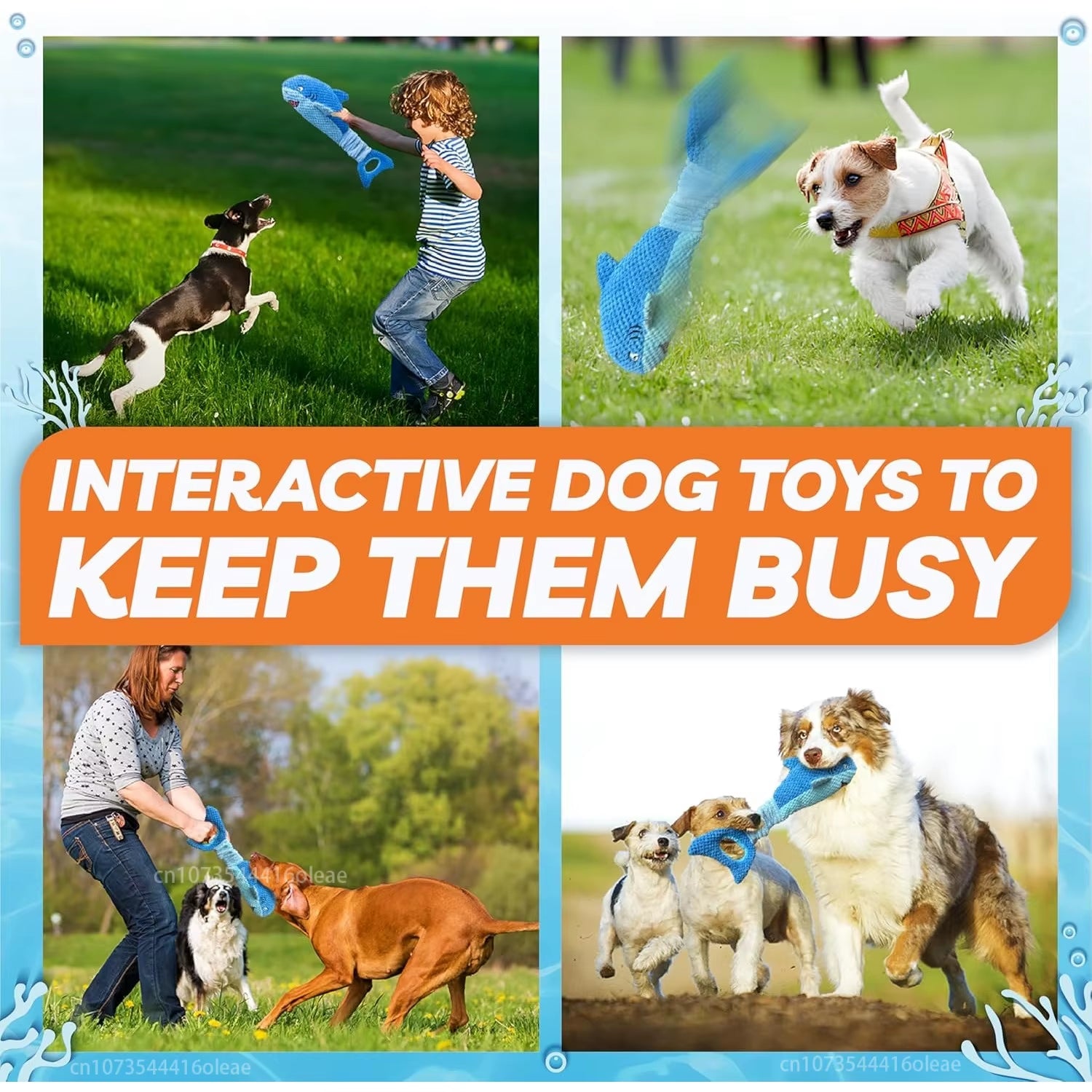 Squeaky Shark Dog Toy