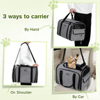 Expandable Extra-Large Pet Carrier Bag – Comfortable, Foldable & Travel-Ready