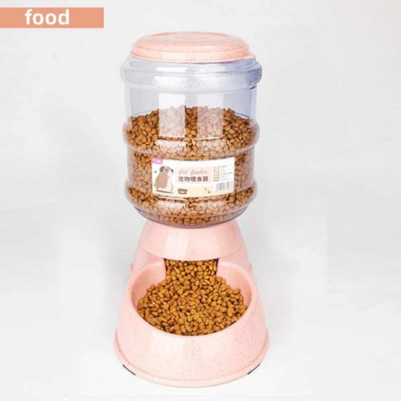 Pet Feeder Bowl & Automatic Water Dispenser