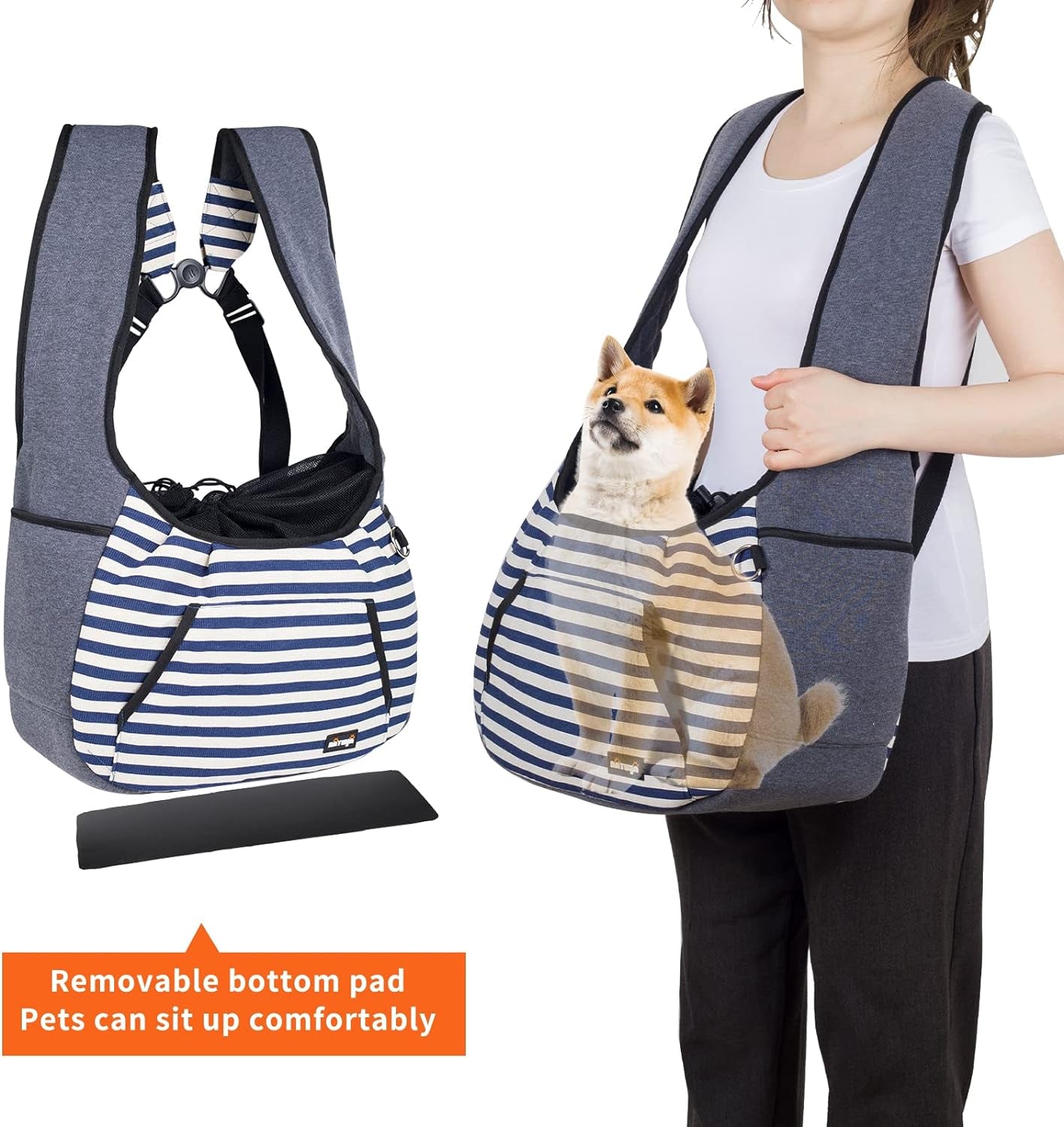 Dog Sling Carrier – Comfortable, Secure & Travel-Ready Front Sling for Small Pets