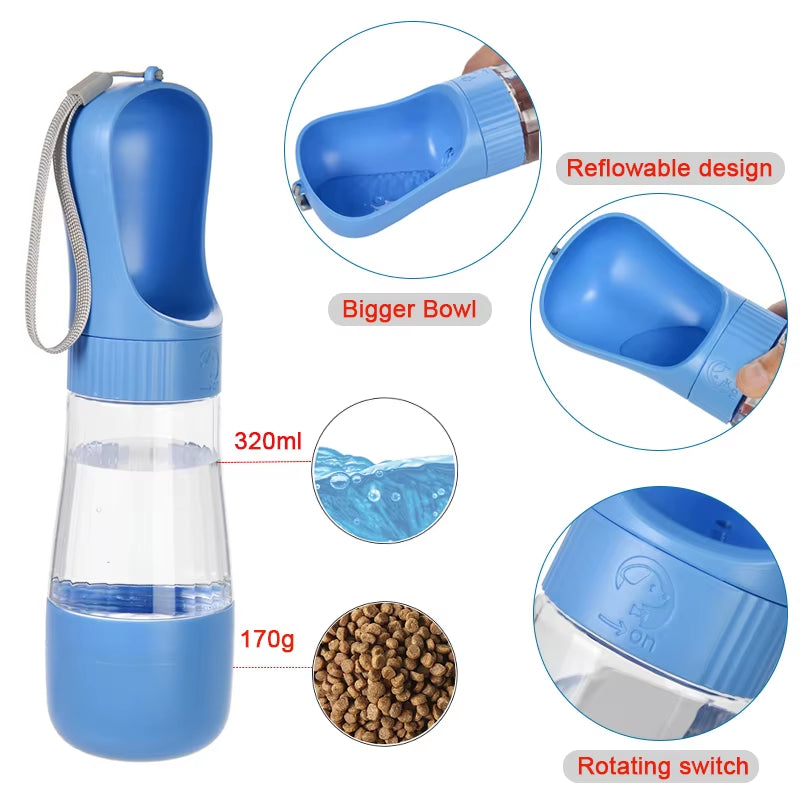 Portable Water Bottle & Food Dispenser