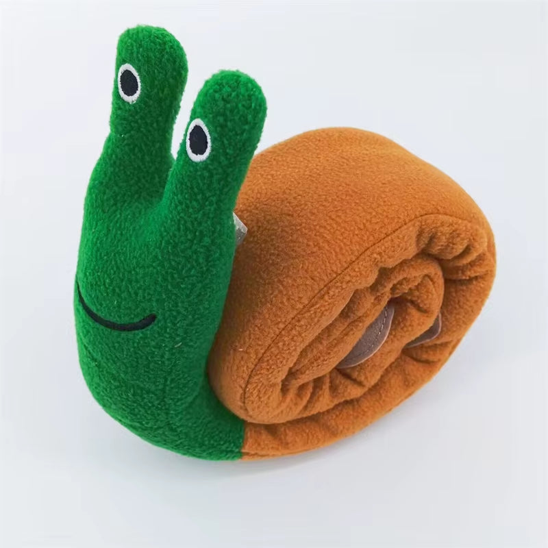 Snail Plush Dog Puzzle Toy