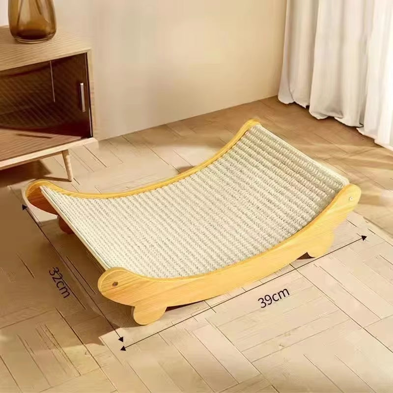 Wooden Cat Scratcher & Bed