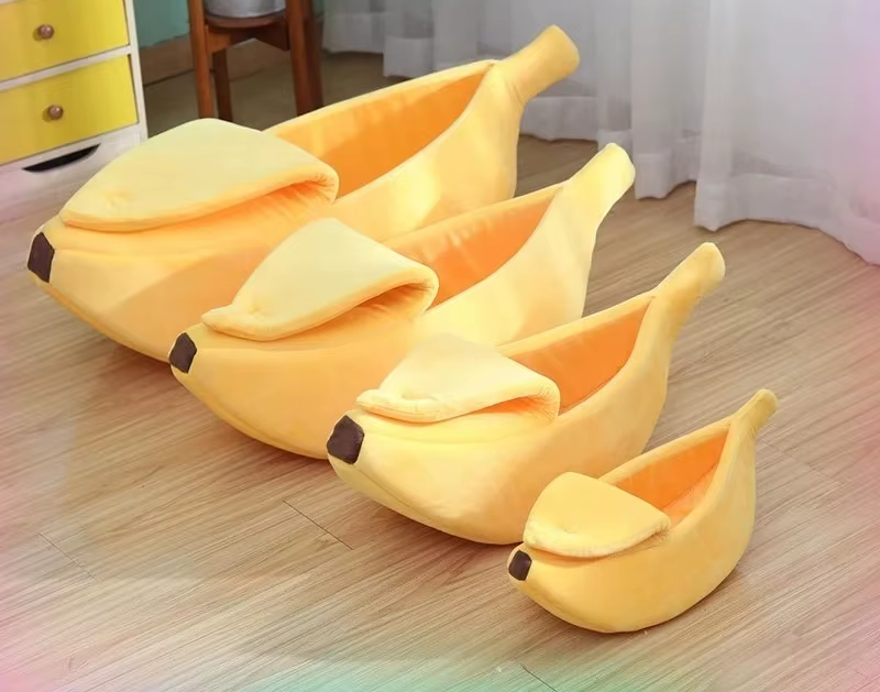 Super Soft Banana Cat Bed