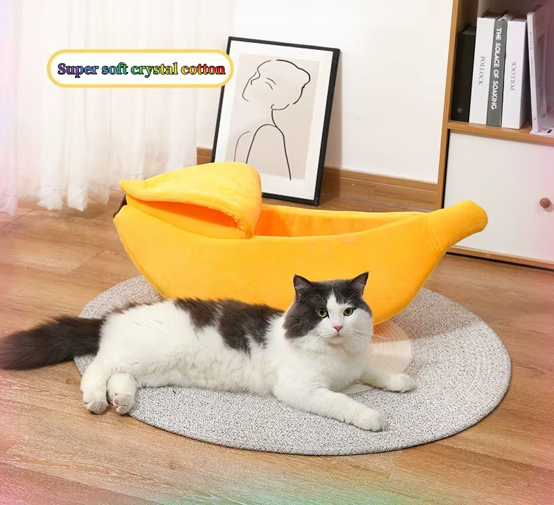 Super Soft Banana Cat Bed