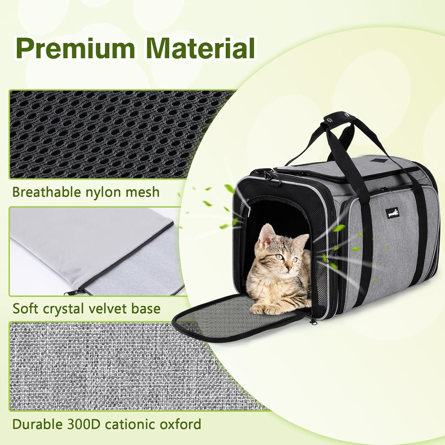 Expandable Extra-Large Pet Carrier Bag – Comfortable, Foldable & Travel-Ready