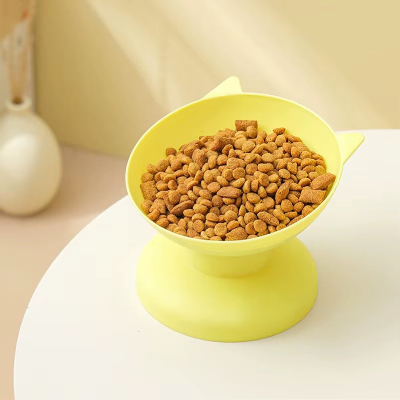 45° Elevated Pet Feeding Bowl – Anti-Spill, Neck-Protecting 