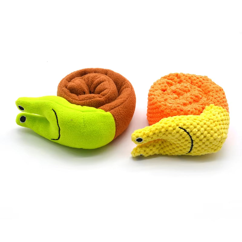 Snail Plush Dog Puzzle Toy