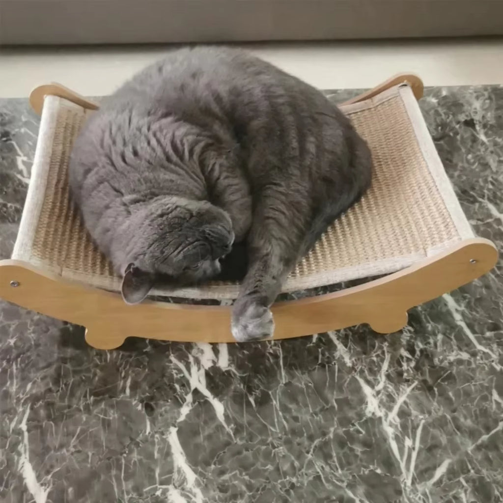Wooden Cat Scratcher & Bed
