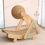 Vertical Sisal Cat Scratcher with Bed