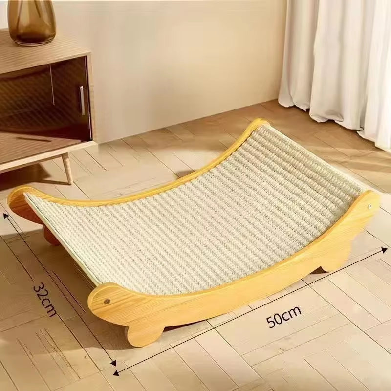 Wooden Cat Scratcher & Bed