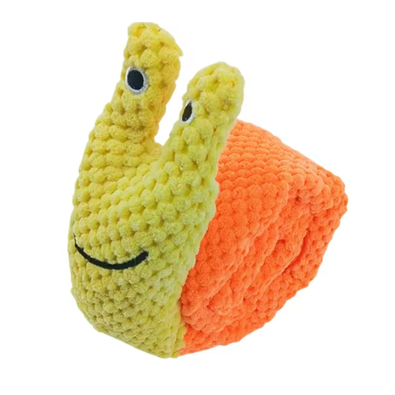 Snail Plush Dog Puzzle Toy