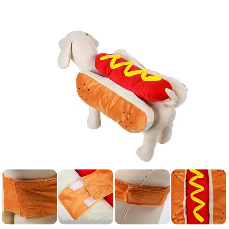 Funny Hot Dog Costume for Dogs 