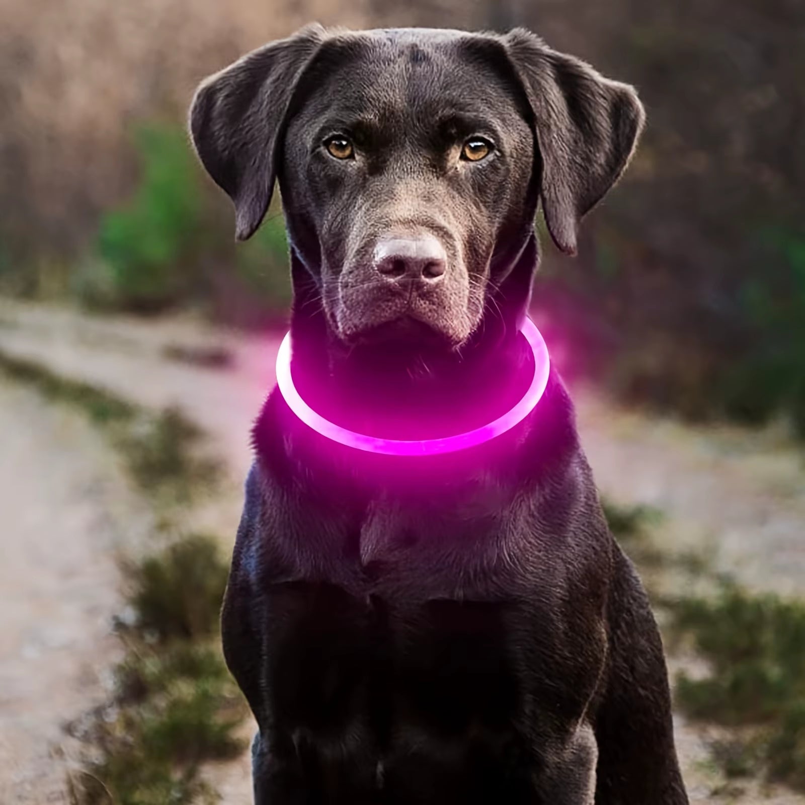 LED Dog Collar – Rechargeable Glow Night Safety Collar for Dogs
