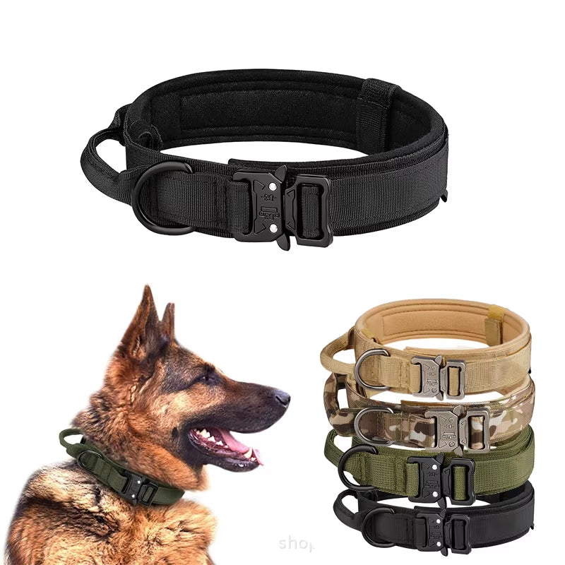 Tactical Quick-Release Dog Collar – Durable, Adjustable & Designed for All Life Stages