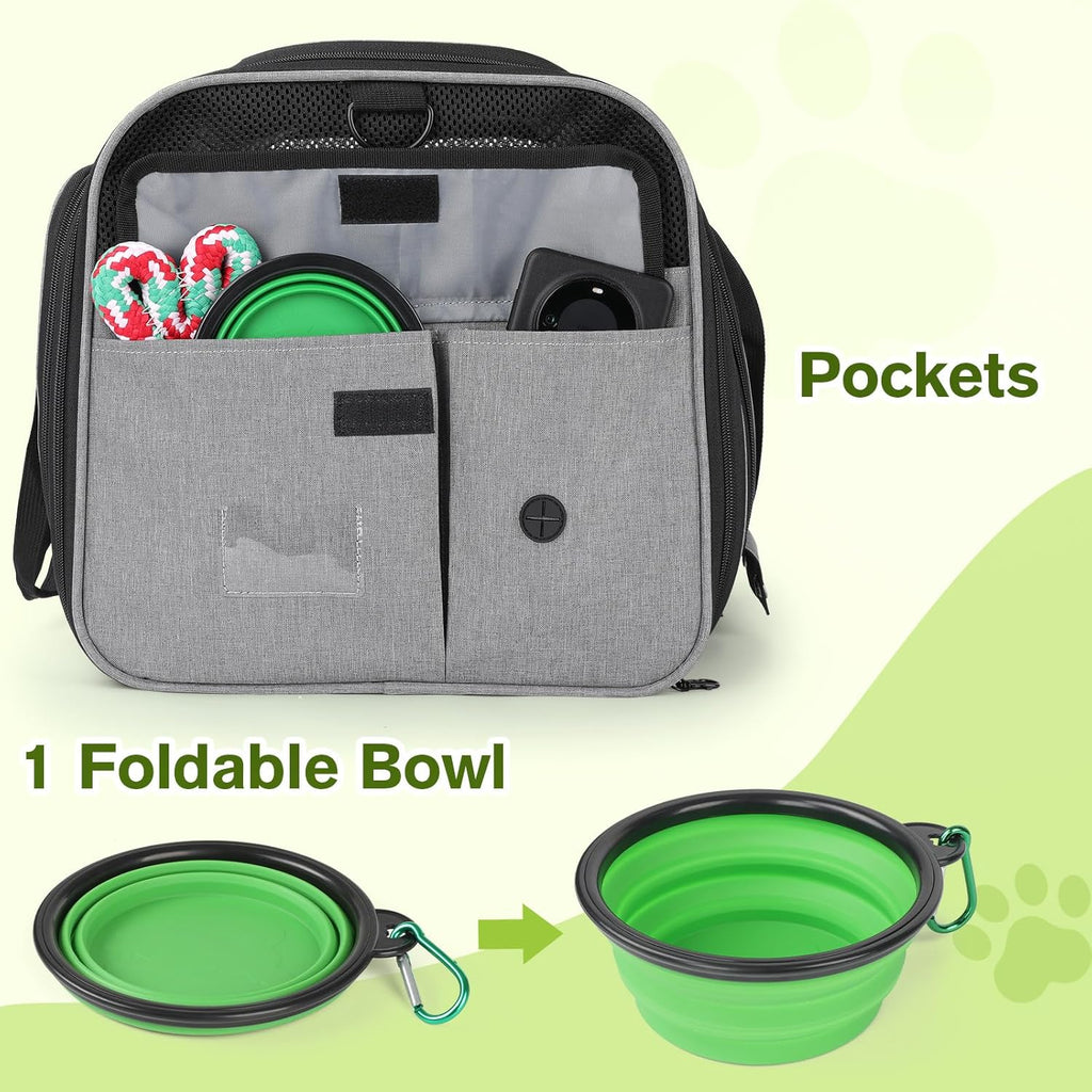Expandable Extra-Large Pet Carrier Bag – Comfortable, Foldable & Travel-Ready