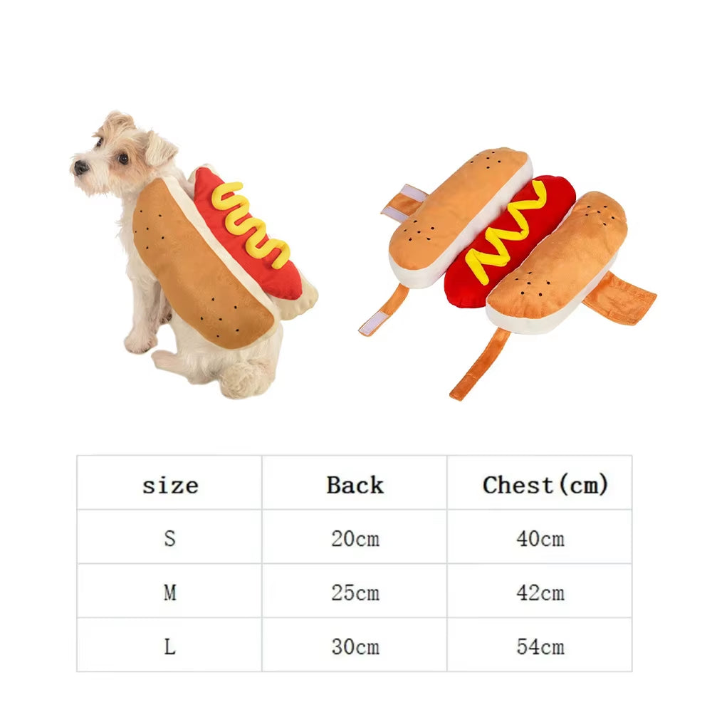 Funny Hot Dog Costume for Dogs 