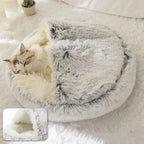 Soft Plush 2-in-1 Pet Bed with Cover