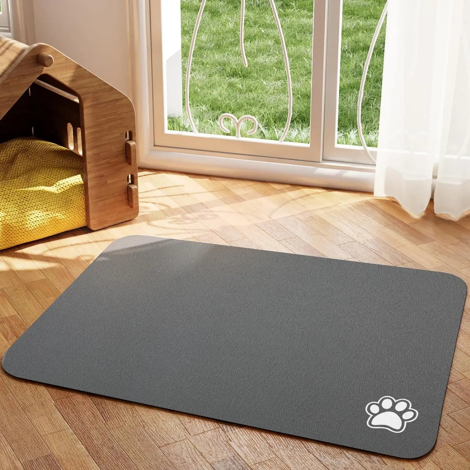 Super Absorbent Pet Feeding Mat – Non-Slip, Quick-Dry & Mess-Free