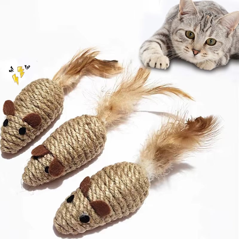 Sisal Mouse Cat Toy