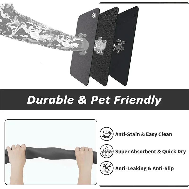 Super Absorbent Pet Feeding Mat – Non-Slip, Quick-Dry & Mess-Free