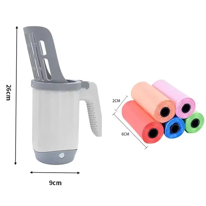 Cat Litter Scoop with Waste Bag Holde