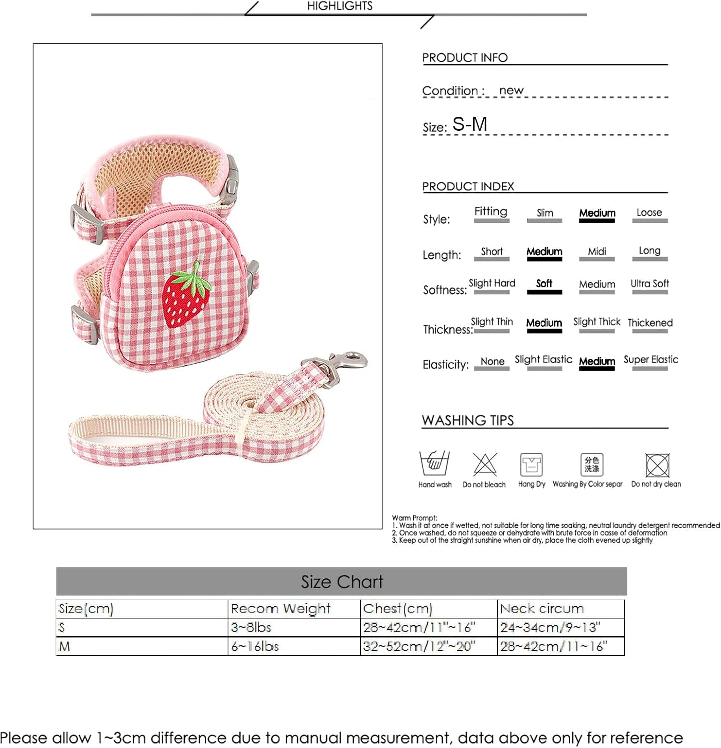 Backpack Harness with Leash – Lightweight Mini Carrier for Small Dogs & Cats