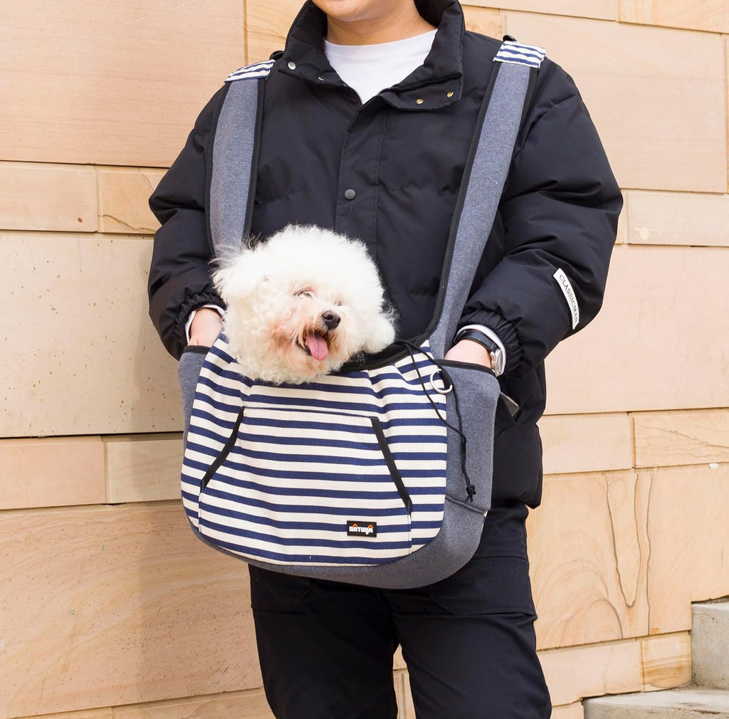 Dog Sling Carrier – Comfortable, Secure & Travel-Ready Front Sling for Small Pets