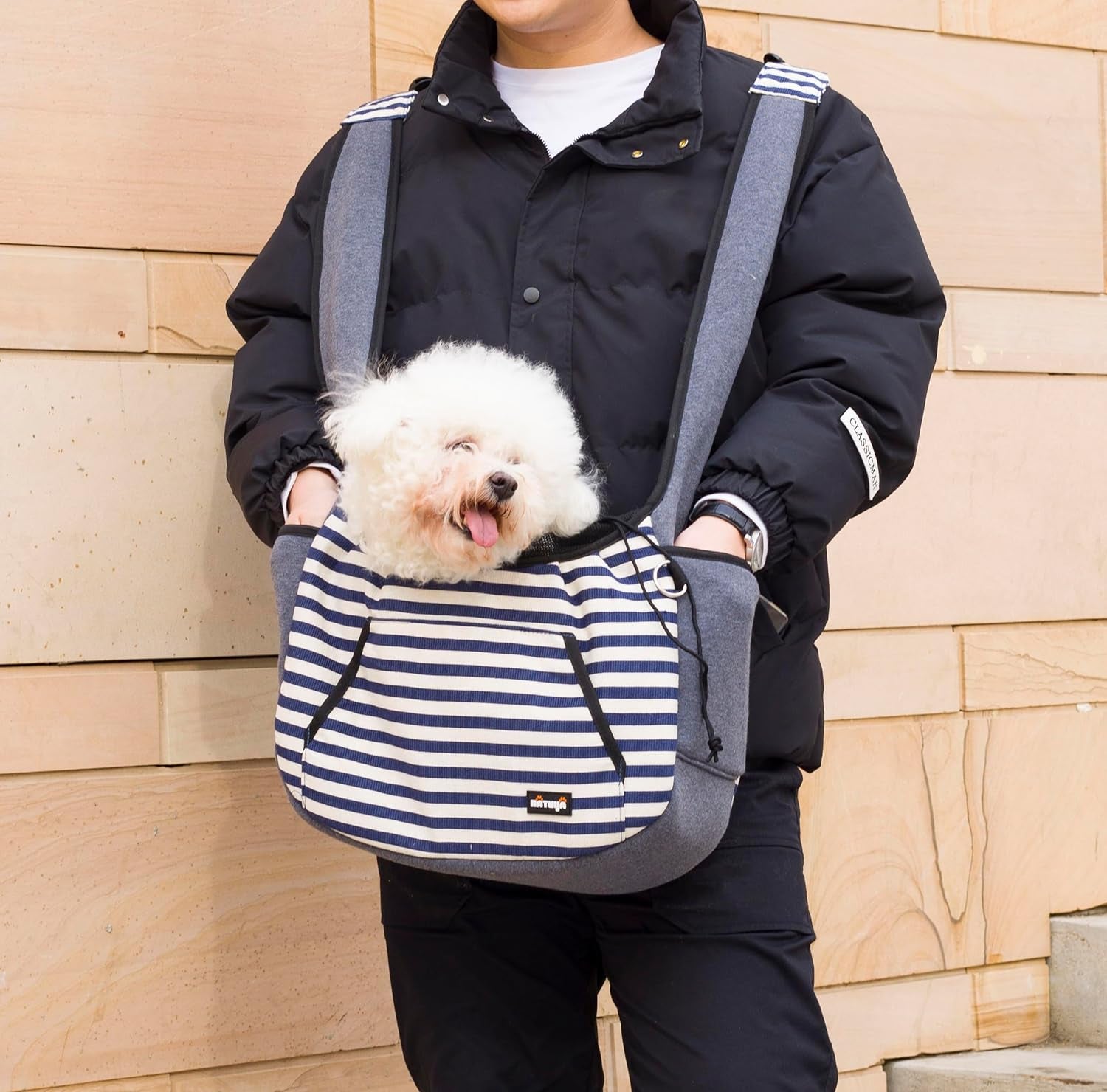 Dog Sling Carrier – Comfortable, Secure & Travel-Ready Front Sling for Small Pets