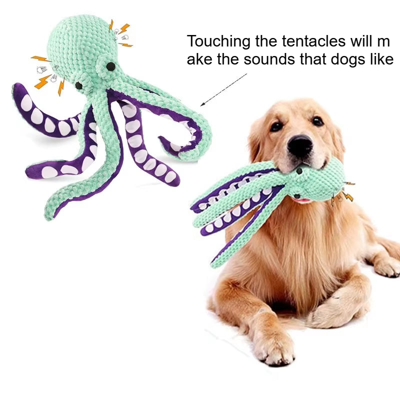 Squeaky Octopus Dog Toy