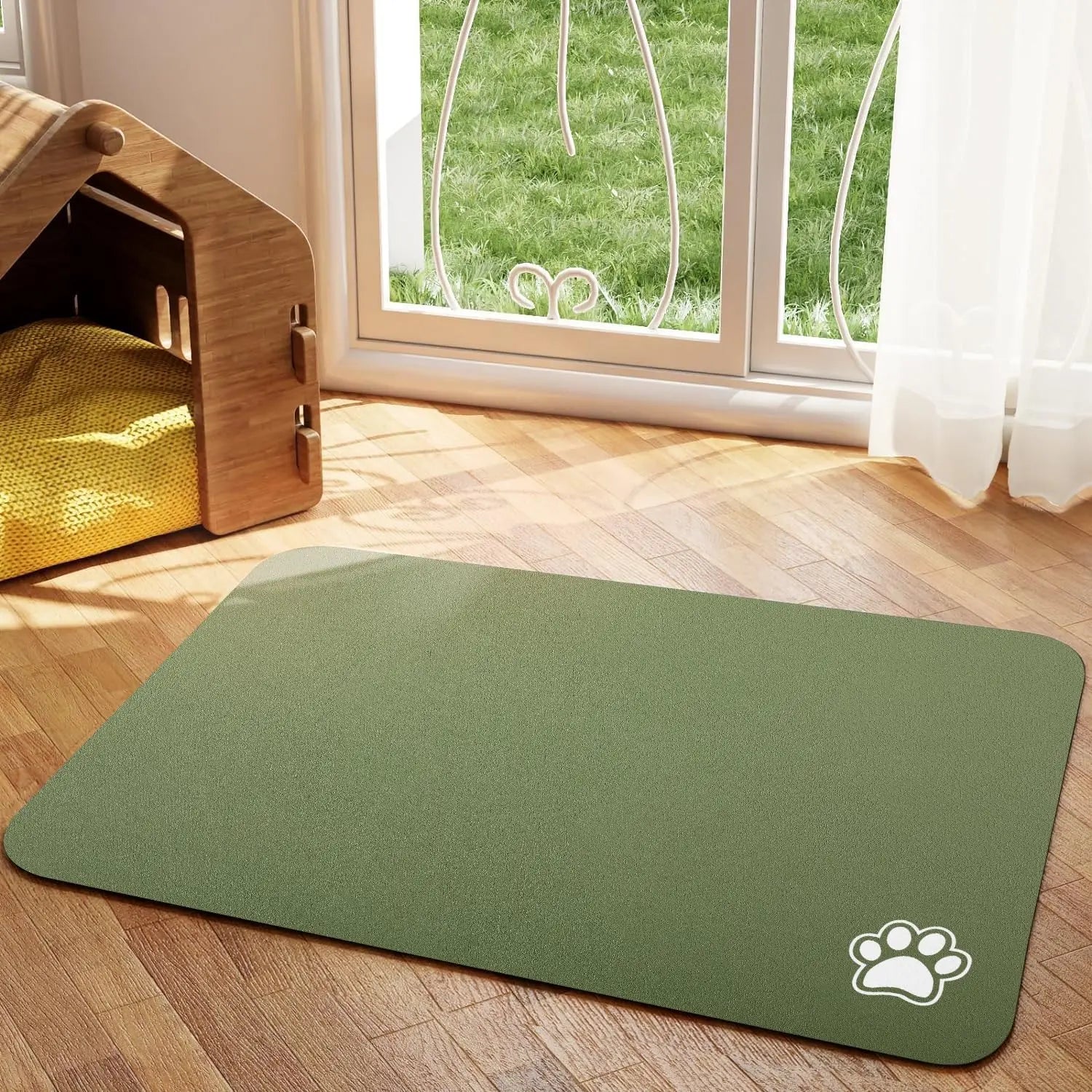 Super Absorbent Pet Feeding Mat – Non-Slip, Quick-Dry & Mess-Free