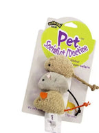 3-Pack Plush Mouse Cat Toys