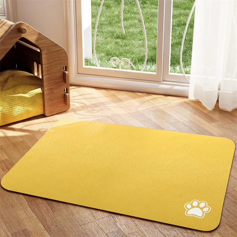 Super Absorbent Pet Feeding Mat – Non-Slip, Quick-Dry & Mess-Free