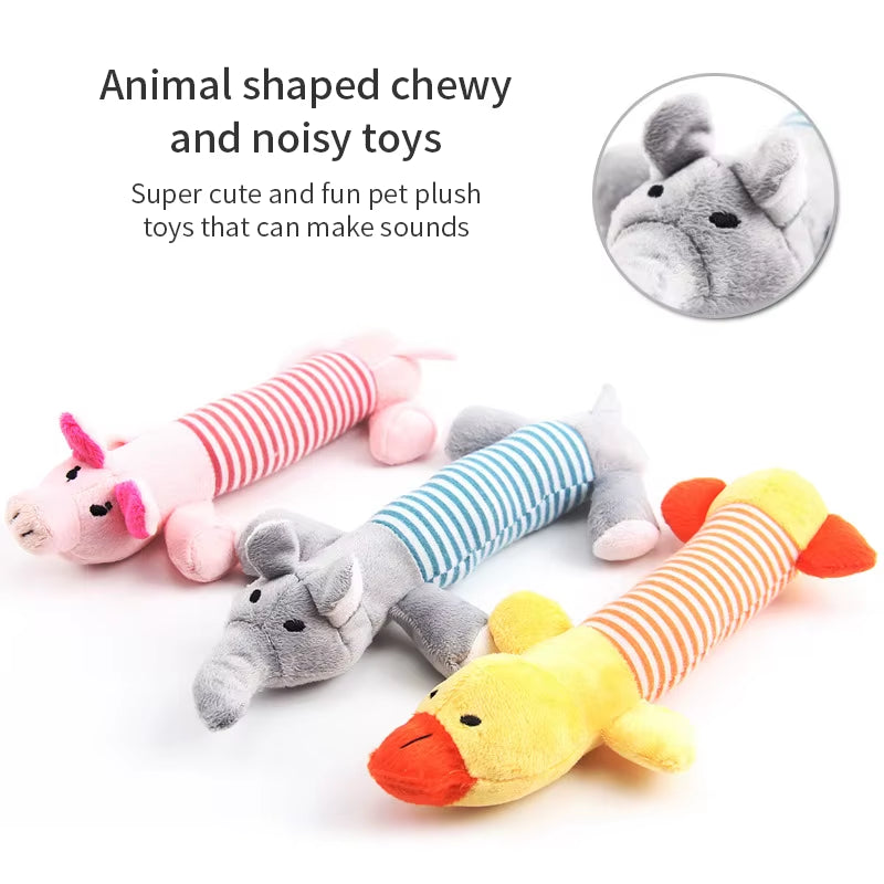 Squeaky Plush Dog Toy
