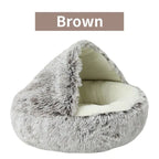Soft Plush 2-in-1 Pet Bed with Cover