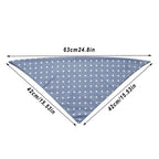 Stylish Plaid & Dots Pet Bandana – Soft Cotton, Washable & Perfect for Puppies & Kittens